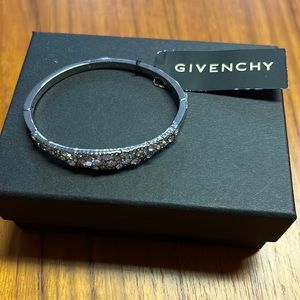Givenchy Silver colored hinged bangle bracelet